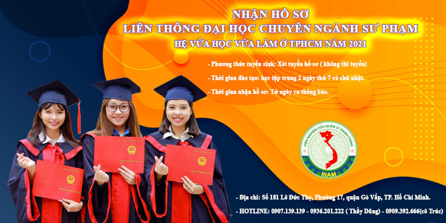 Danh sách ngành Sư phạm đào tạo đại học hệ vừa học vừa làm, tphcm 2021